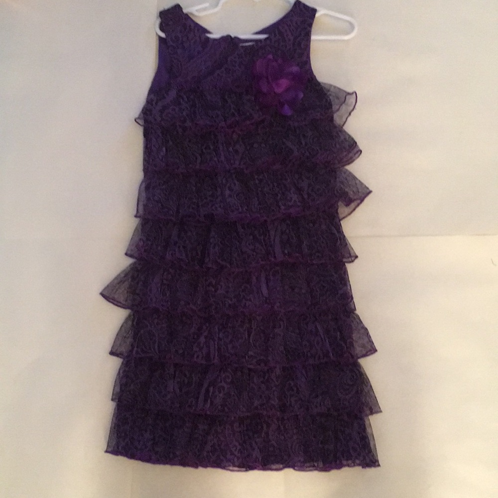 Purple little girls dress